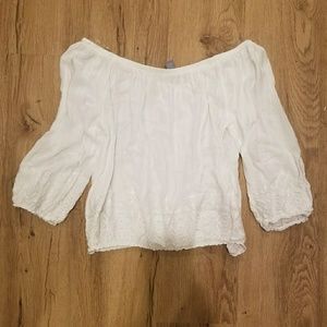 Off the Shoulder Crop Top